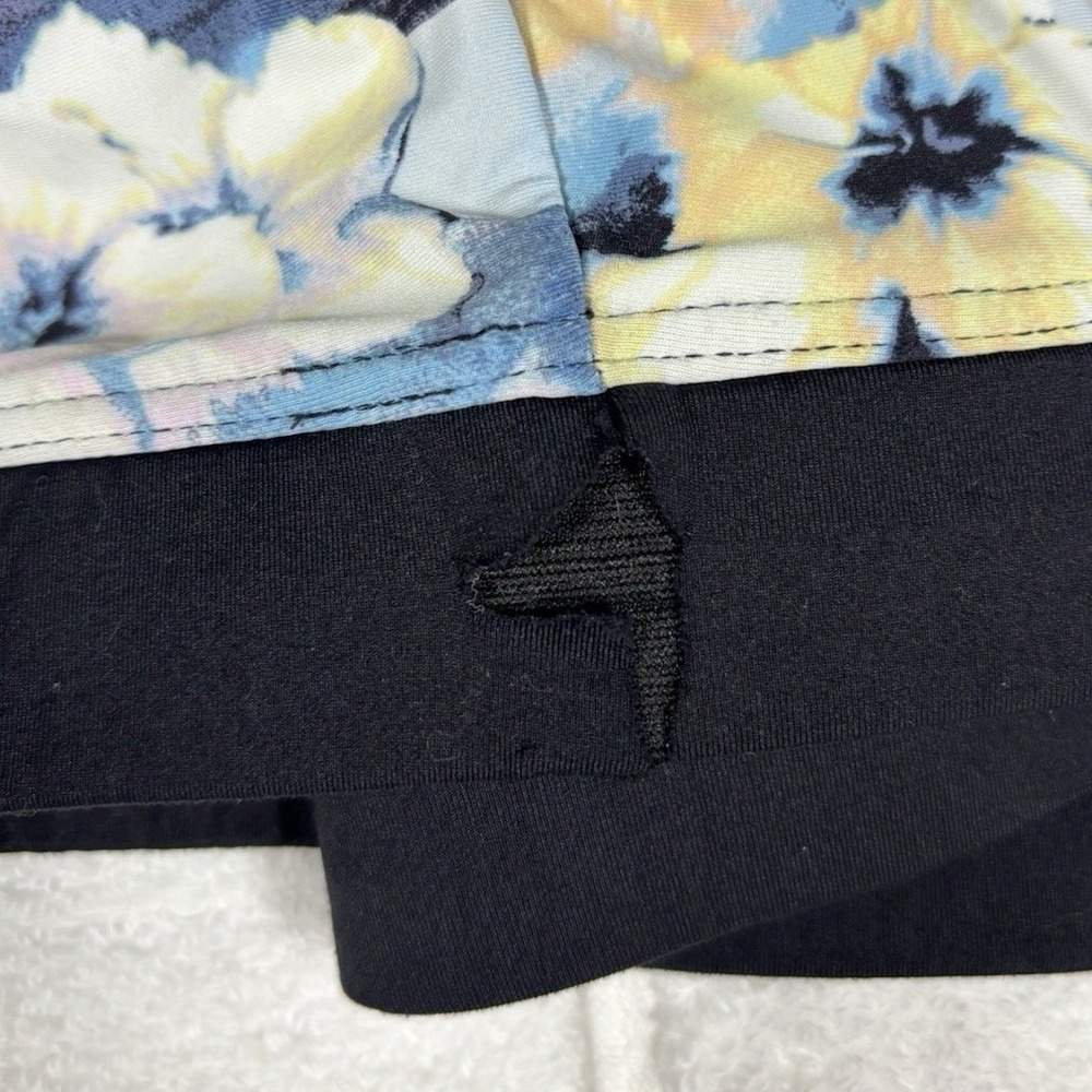 Calvin Klein Floral Sports Bra Large Racerback Athletic Workout Gym Activewear - Picture 5 of 10